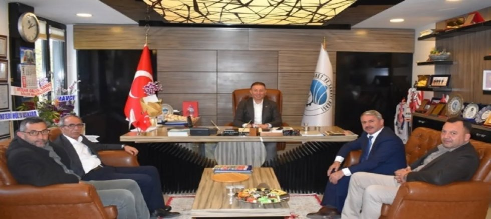 BAŞKAN GÜNALTAY VE BERABERİNDEKİ HEYETTEN AKŞEHİR TSO'YA ZİYARET
