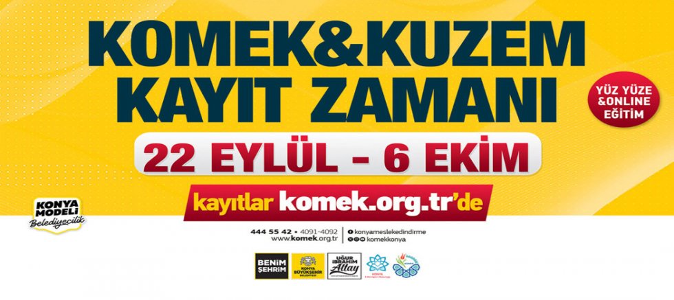 KOMEK VE ASEM’DE YENİ DÖNEM KAYITLARI BAŞLADI