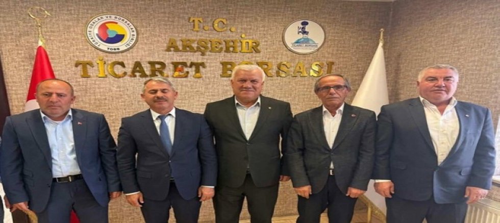 YUNAK BELEDİYE BAŞKANI GÜNALTAY’DAN AKŞEHİR TİCARET BORSASI’NA ZİYARET
