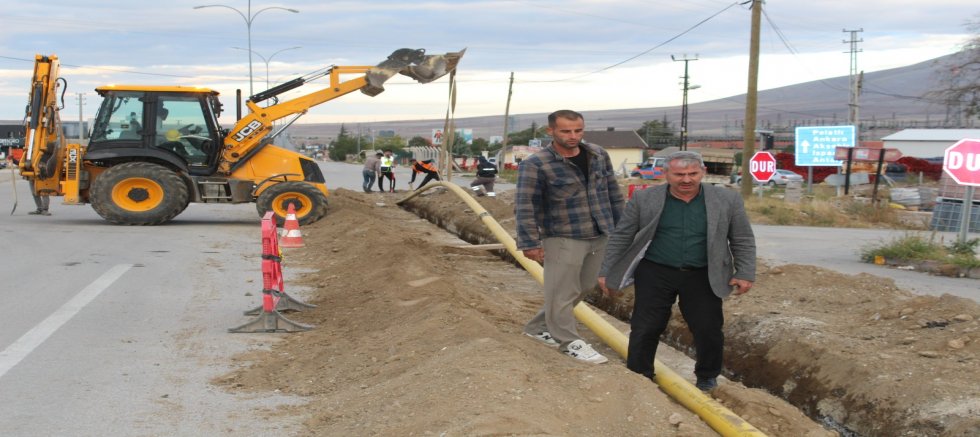 YUNAK’TA DOĞALGAZ GÜÇLENDİRME HATTI ÇALIŞMALARI BAŞLADI