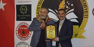 BASIN EMEK VE ONUR ÖDÜLLERİ ANTALYA’DA SAHİPLERİNİ BULDU