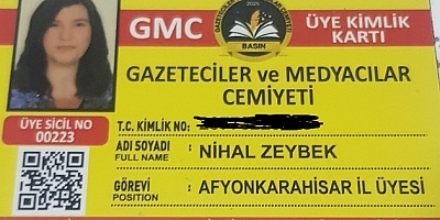 Gazeteciler ve Medyacılar Cemiyeti’nden Yeni Üyeye Kimlik Kartı