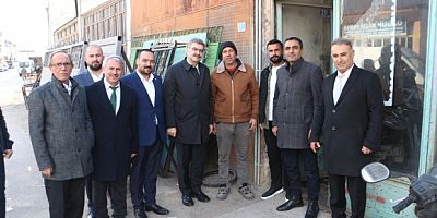 MİLLETVEKİLİ ORHAN ERDEM’DEN YUNAK’TA ESNAF VE TEŞKİLAT ZİYARETİ