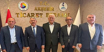 YUNAK BELEDİYE BAŞKANI GÜNALTAY’DAN AKŞEHİR TİCARET BORSASI’NA ZİYARET