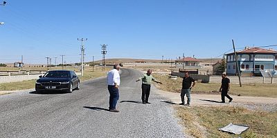 YUNAK BELEDİYE BAŞKANI GÜNALTAY, YAPIMI TAMAMLANAN SÜLÜKLÜ-CİHANBEYLİ KARA YOLUNU İNCELEDİ
