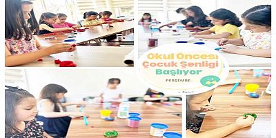 YUNAK’TA OKUL ÖNCESİ ETKİNLİKLERİNDE ÇOCUKLAR HEM EĞLENDİ HEM ÖĞRENDİ