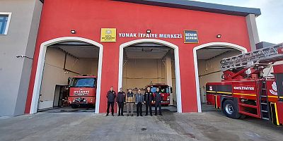 YUNAK'TAKİ 1. SINIF ÖĞRENCİLERİ İTFAİYE BİLİNCİ KAZANIYOR