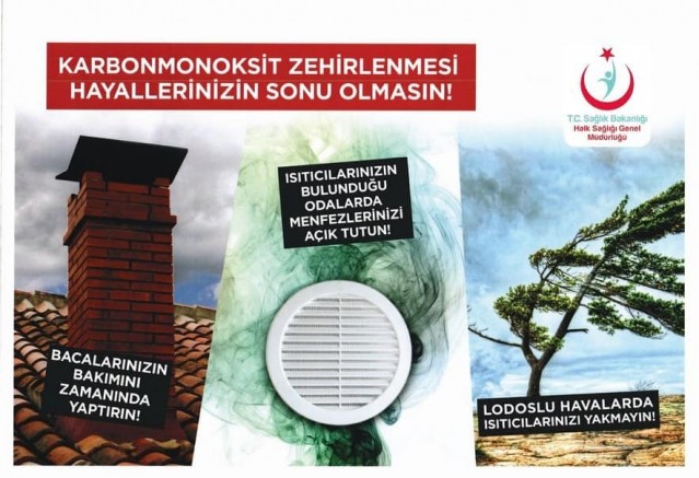 YUNAK TOPLUM SAĞLIĞI MERKEZİNDEN KARBONMONOKSİT UYARISI